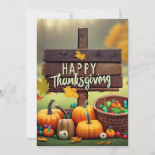 Feliz Dia de Accion de Gracias 招待状 (正面)