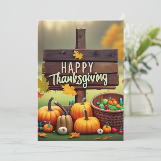 Feliz Dia de Accion de Gracias 招待状 (スタンド正面)