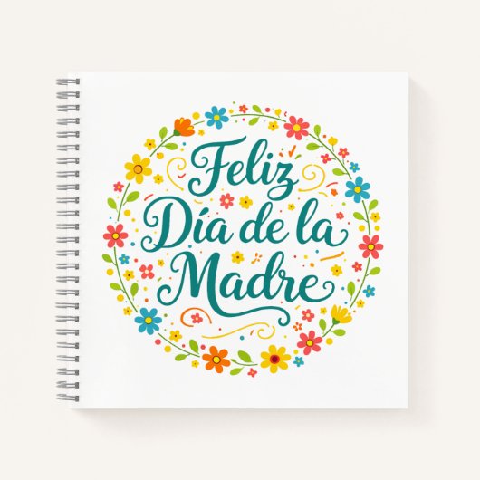 Feliz Dia De La Madre 母の日カリグラフィー | ノートブック (正面)