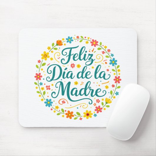 Feliz Dia De La Madre Mother's Day Calligraphy |  マウスパッド (マウス)