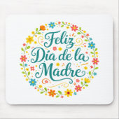 Feliz Dia De La Madre Mother's Day Calligraphy |  マウスパッド (正面)