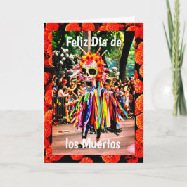 Feliz Dia de los Muertos, 5" x 7"グリーティングカード カード