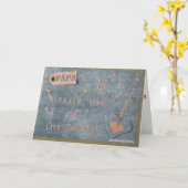 Feliz Dia de Los Padres -パパ(個人化して下さい) カード (黄色い花)