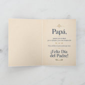 Feliz Día de los Padres Papá Espanol I Colonial カード (内部)