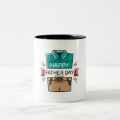 feliz dia del padre ツートーンマグカップ (中央)
