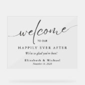 Feliz Inmediatamente Después De Que El Boda De Oro アクリルサイン (正面)