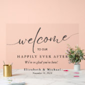 Feliz Inmediatamente Después De Que El Boda De Oro アクリルサイン (ウェディング)