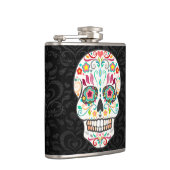 Feliz Muertos -お祝いの砂糖のスカルのフラスコ フラスク (右)