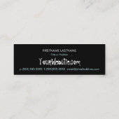 Feliz Muertos -カスタムで細い砂糖のスカルの名刺 スキニー名刺 (裏面)