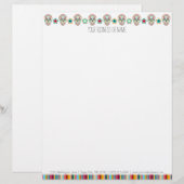 Feliz Muertos -カスタムな砂糖のスカルレターヘッド レターヘッド (正面/裏面)