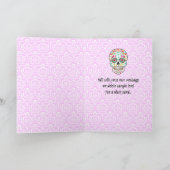 Feliz Muertos -幸せな砂糖のスカルのカスタム・カード カード (内部)