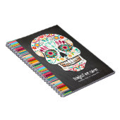 Feliz Muertos -砂糖のスカルのカスタムのノート ノートブック (右側)