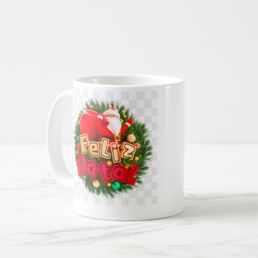 feliz natal コーヒーマグカップ (正面左)