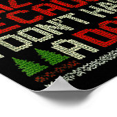 Feliz Navi No Dad Funny Christmas Dark Humor  ポスター (角)