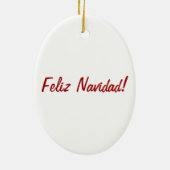 Feliz Navidadのオーナメント セラミックオーナメント (裏面)