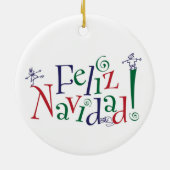 Feliz Navidadのオーナメント セラミックオーナメント (裏面)