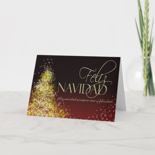 Feliz Navidadのクリスマスカード シーズンカード (正面)