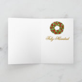 Feliz Navidadのクリスマスツリーカード シーズンカード (内部)