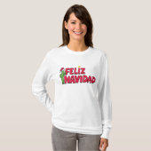 Feliz NavidadのスエットシャツのTシャツ Tシャツ (正面フル)