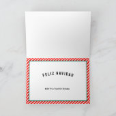 Feliz Navidadのホリおもしろいデーカード シーズンカード (内部)