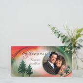 Feliz Navidadの写真カードテンプレート シーズンカード (スタンド正面)