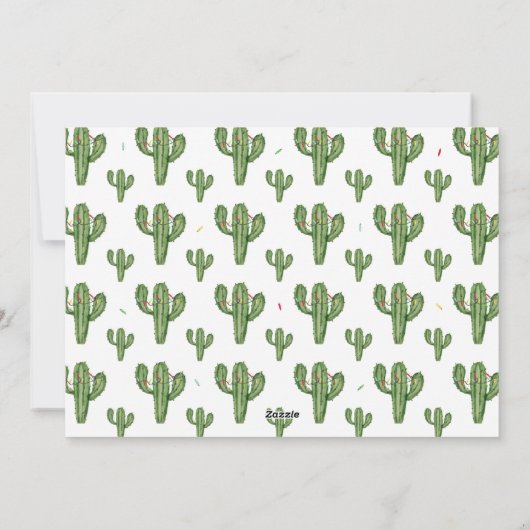 Feliz Navidadの家族写真の休日カード シーズンカード (裏面)