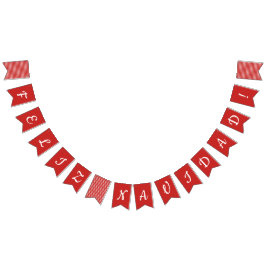 Feliz Navidadの旗布の旗 バンティングフラッグ