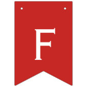 Feliz Navidadの赤と白の旗布の旗 バンティングフラッグ (第2の旗)