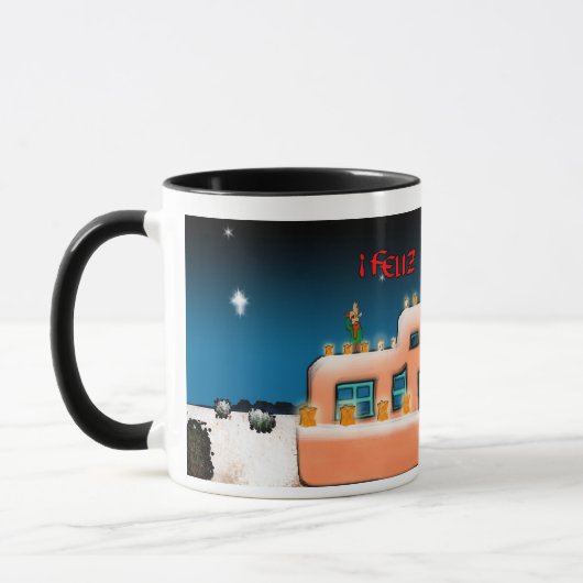 Feliz Navidadの! マグカップ (左)