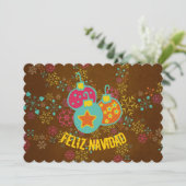 Feliz Navidadは休日カードを飾ります シーズンカード (スタンド正面)