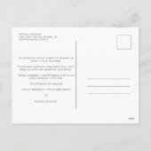 Feliz Navidadカットスペインの紙効果写真 シーズンポストカード (裏面)