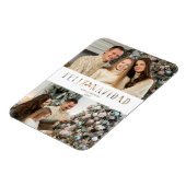 Feliz Navidadカットスペインの紙効果写真 マグネット (左側)