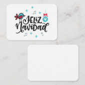 Feliz Navidadギフトエンクロージャ ノートカード (正面/裏面)