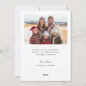 Feliz Navidadクリスマスファミリーカプセル写真 シーズンカード (裏面)