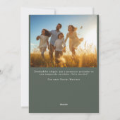 Feliz Navidadスペインのクリスマスおもしろい家族の写真 シーズンカード (裏面)