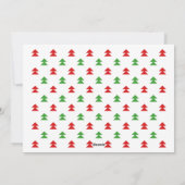 Feliz Navidadスペインの写真ミニマル シーズンカード (裏面)