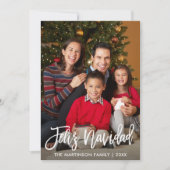 Feliz Navidadブラシスモダンクリプトファミリの写真 シーズンカード (正面)