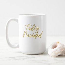 Feliz Navidadメッセージ コーヒーマグカップ