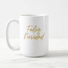 Feliz Navidadメッセージ コーヒーマグカップ