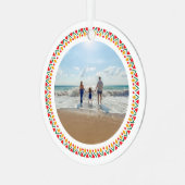 Feliz Navidad家族の写真 メタルオーナメント (正面左)