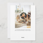 Feliz Navidad書道写真赤 シーズンカード (裏面)