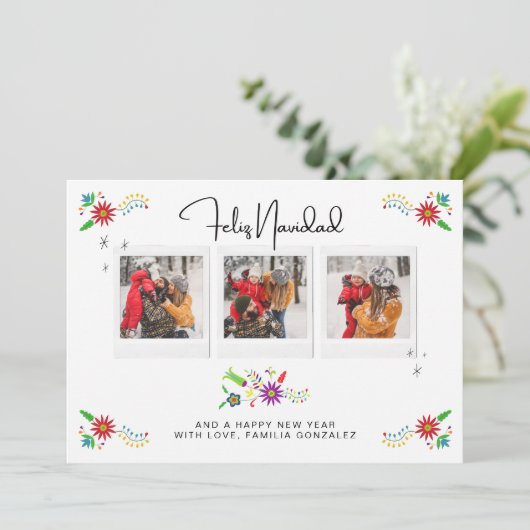 Feliz Navidad氏、Spanglish Photo Card 招待状 (スタンド正面)