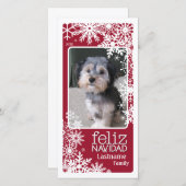 Feliz Navidad -それが雪が降るようにして下さい! シーズンカード (正面/裏面)