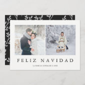 Feliz Navidad |のスペインのでモダンなクリスマス2の写真 シーズンカード (正面/裏面)