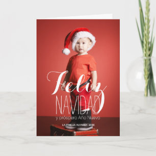 Feliz Navidad のスペインのな休日の挨拶状 シーズンカード