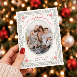 Feliz Navidad カントリーテイストのリース クリスマス 写真