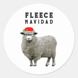Feliz Navidad クラシック丸ステッカー ラウンドシール