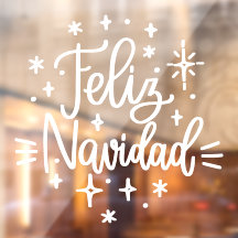 Feliz Navidad、クリスマスウィンドウにスペインの固執