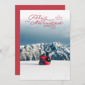 Feliz Navidad、クリスマスカースペインのド、フォトカード シーズンカード (正面/裏面)