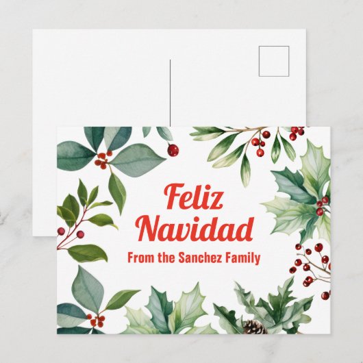 Feliz Navidad クリスマス (正面/裏面)